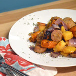 Traveler Friendly Recipes: Roasted Sausage + Potatoes