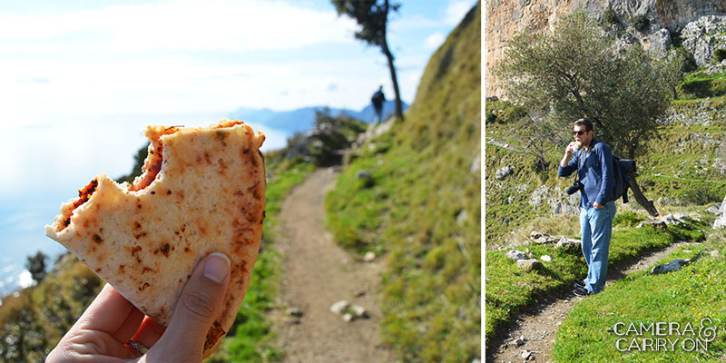 How I Tightened My Tush with Neapolitan Pizza - We hike the Path of the Gods, fuel up on leftover neopolitan pizza, and soak in gorgeous views | CameraAndCarryOn.com