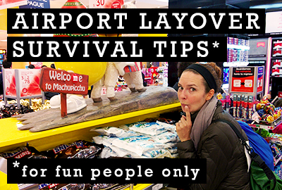 How to Show an Airport Layover Who's Boss: Unlock your inner werido and have a blast #airport #layover #travel #tips #surive| CameraAndCarryOn.com