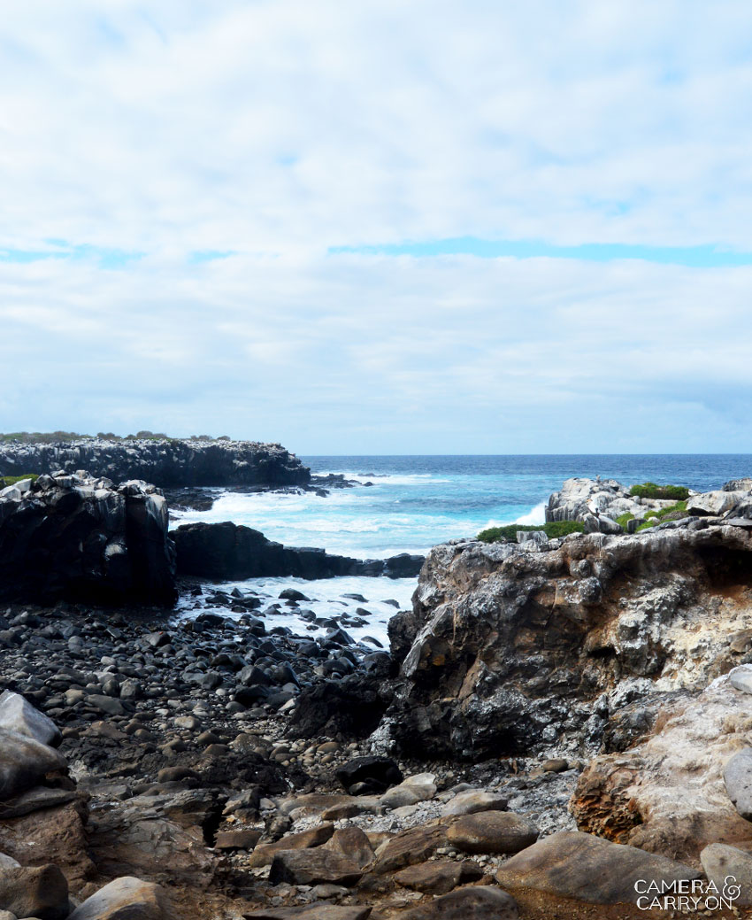 waves and rocky shore -- Galapagos Wildlife and Scenery in Animated GIFs and Stunning Photos | CameraAndCarryOn.com