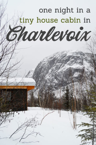 From Lemons to Lemonade: A Night at a Tiny Cabin in Charlevoix -- #tinyhouse #cabin #canada #mountains #winter| CameraAndCarryOn